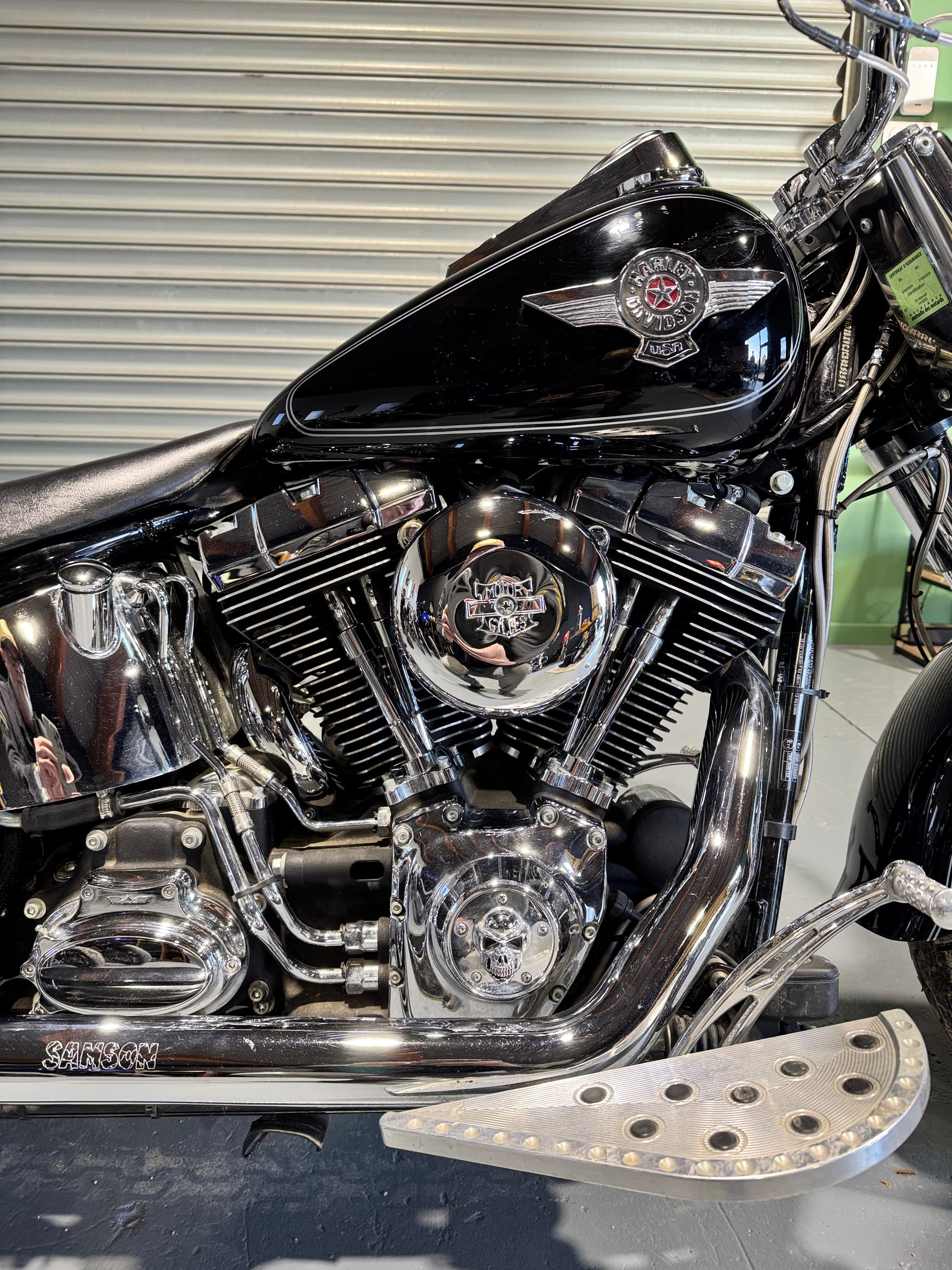 Harley Davidson Softail Fat Boy 103 - Miniature 2