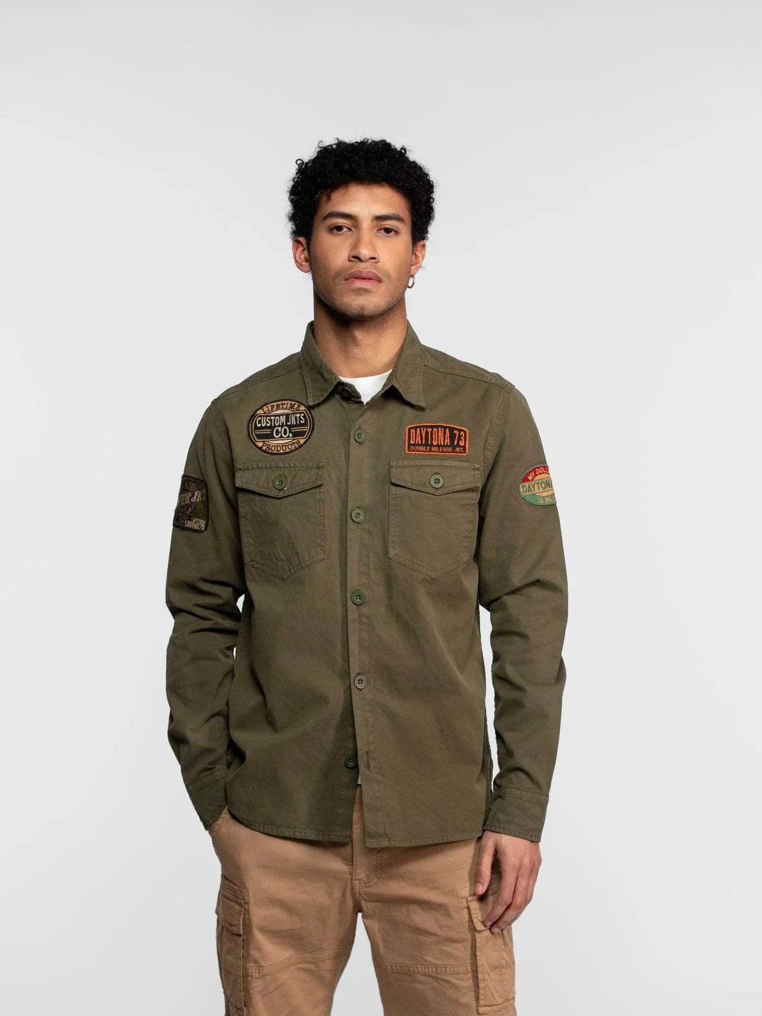 Surchemise Militaire Denin Jeffmarti - Photo 1