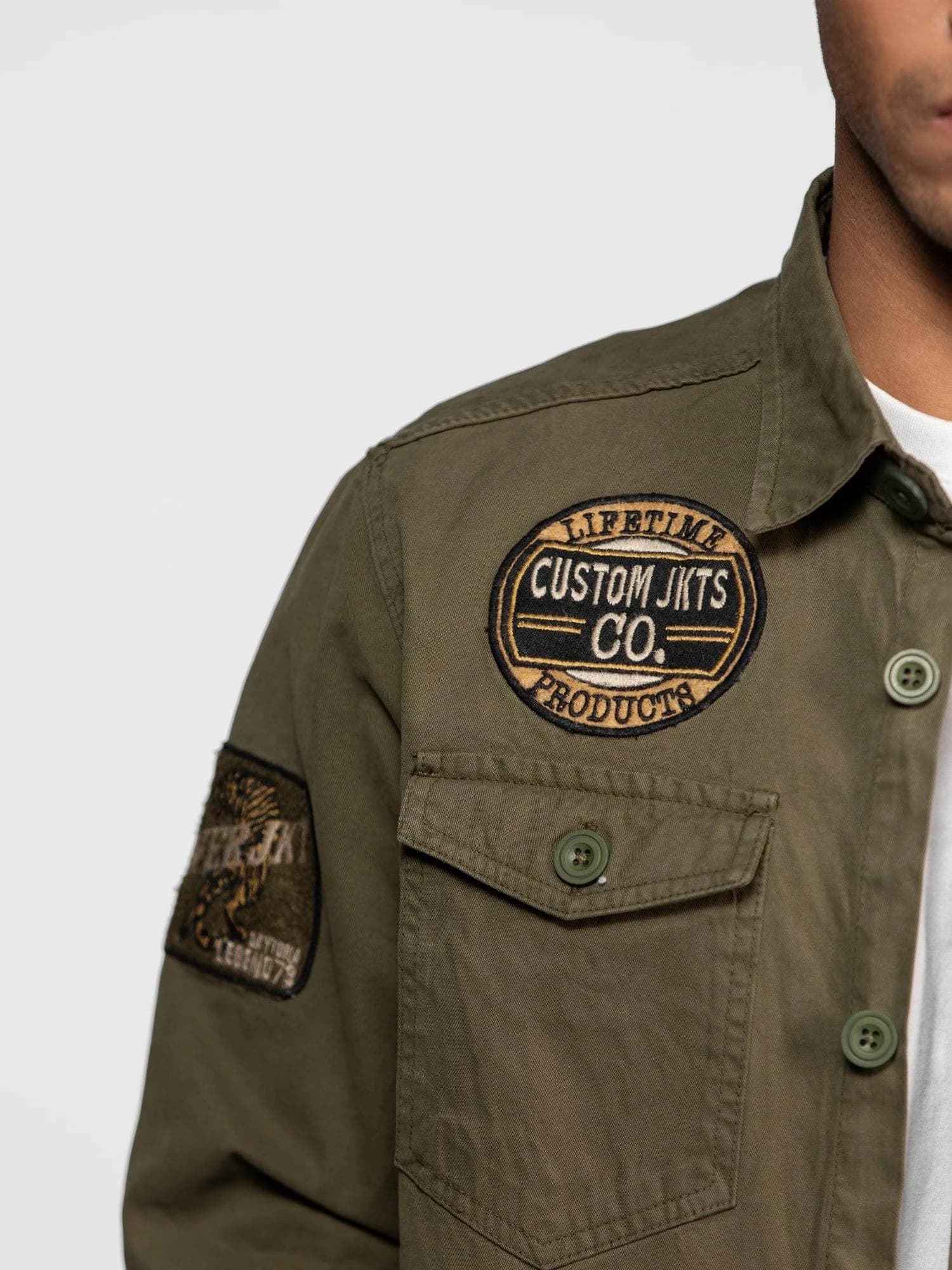 Surchemise Militaire Denin Jeffmarti - Miniature 6