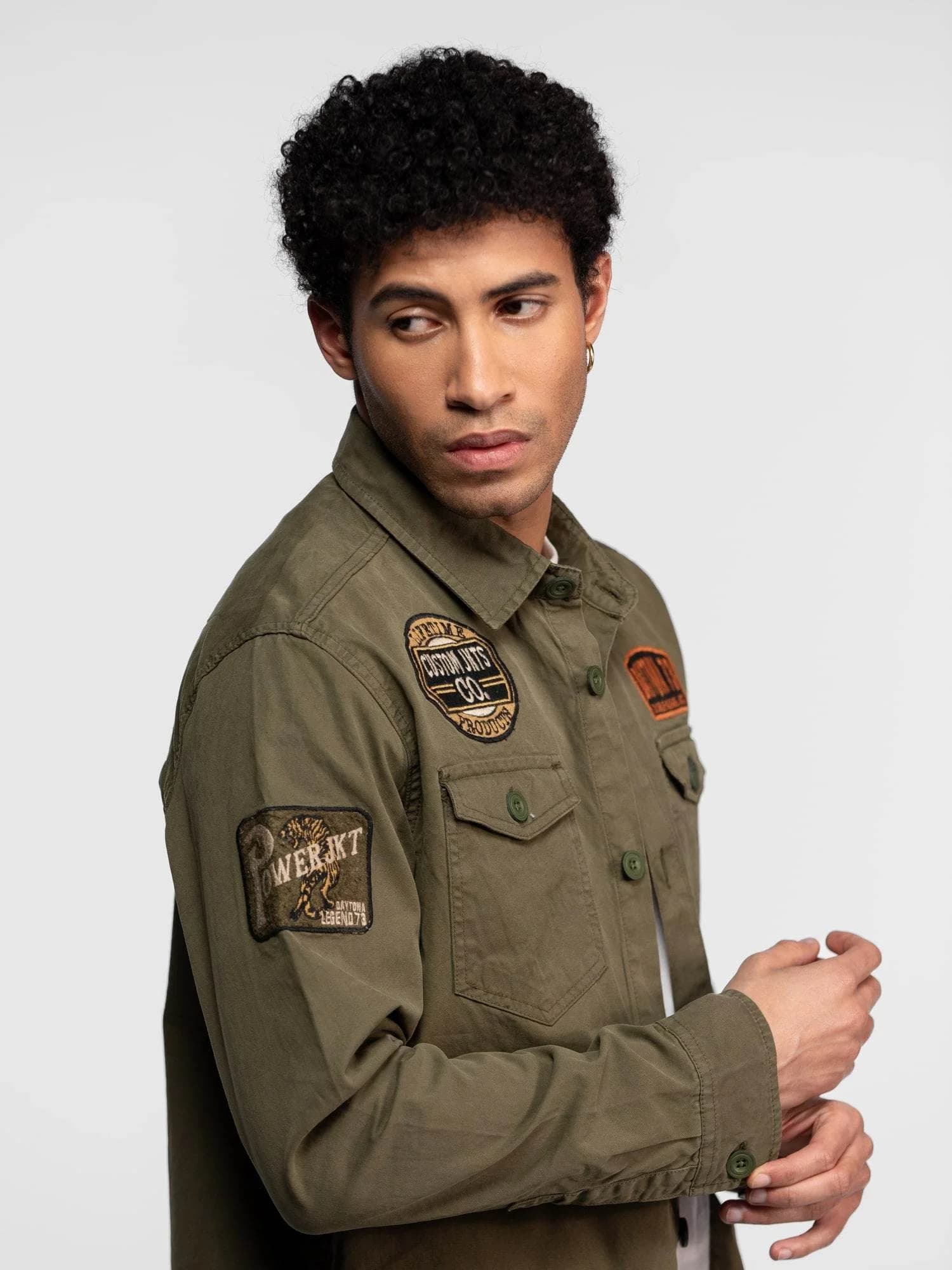 Surchemise Militaire Denin Jeffmarti - Miniature 7