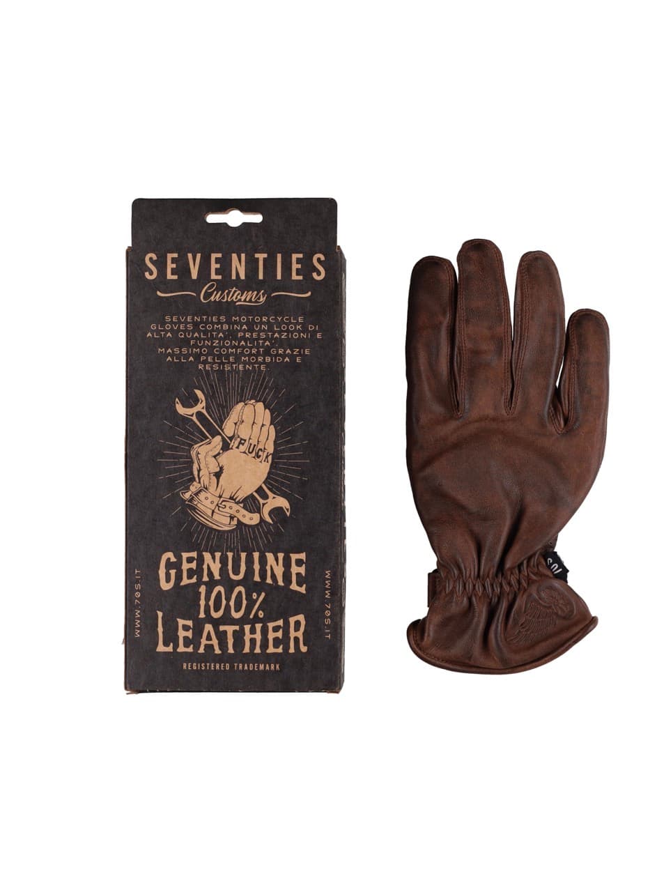 Gants cuir Souple 70's - Miniature 3