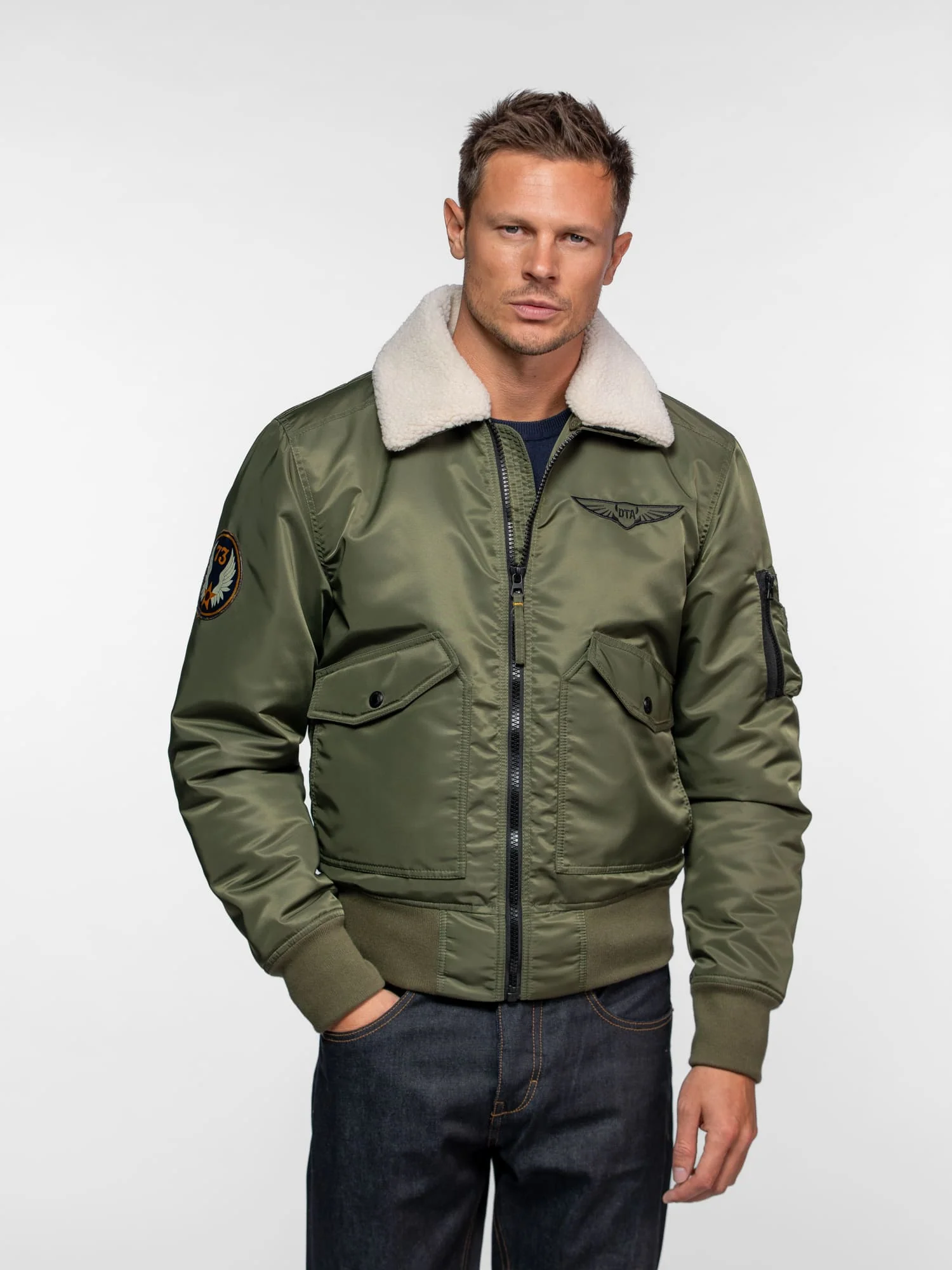 Veste Aviateur en Nylon Hanford